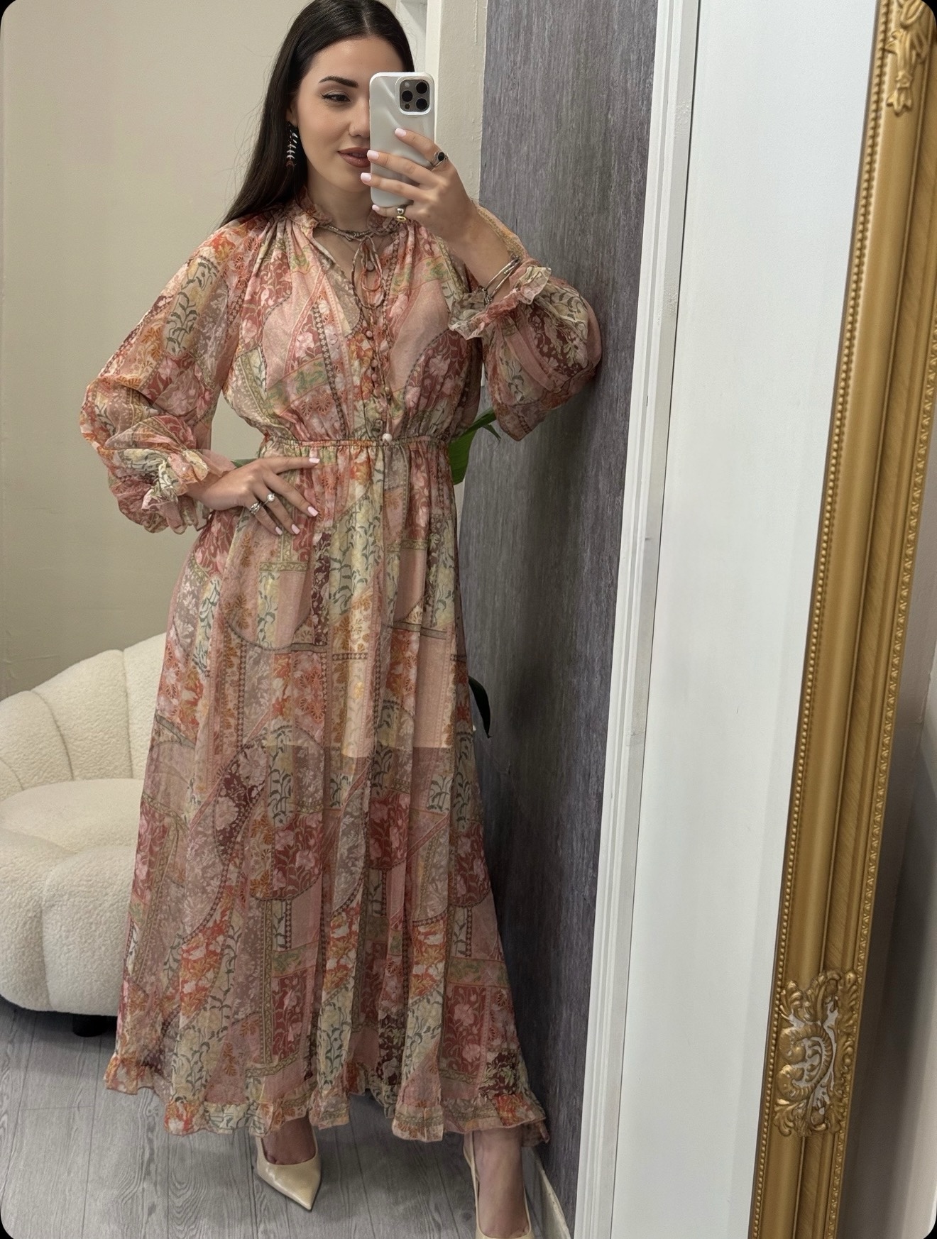 Boho Ρομαντικό Maxi Φόρεμα