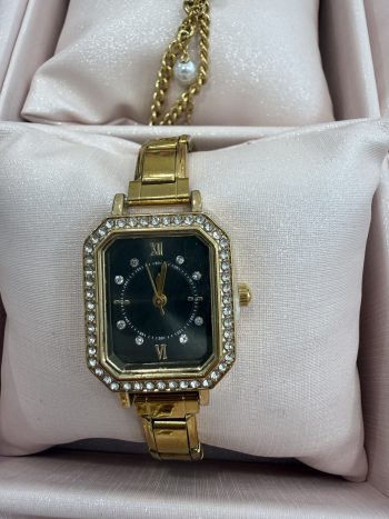Elysia Black Gold Watch